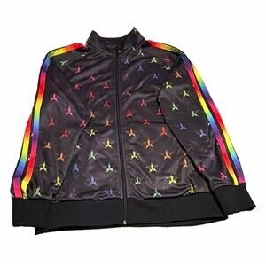 Jeffree Star Cosmetics Rainbow Stars Jacket Sz 2XL Reg Fit